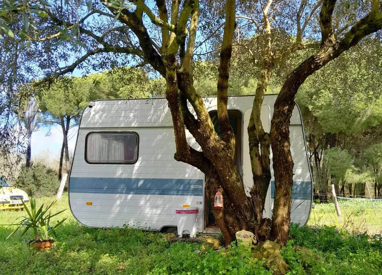 Luxury tent Caravana Acogedora Con Piscina 